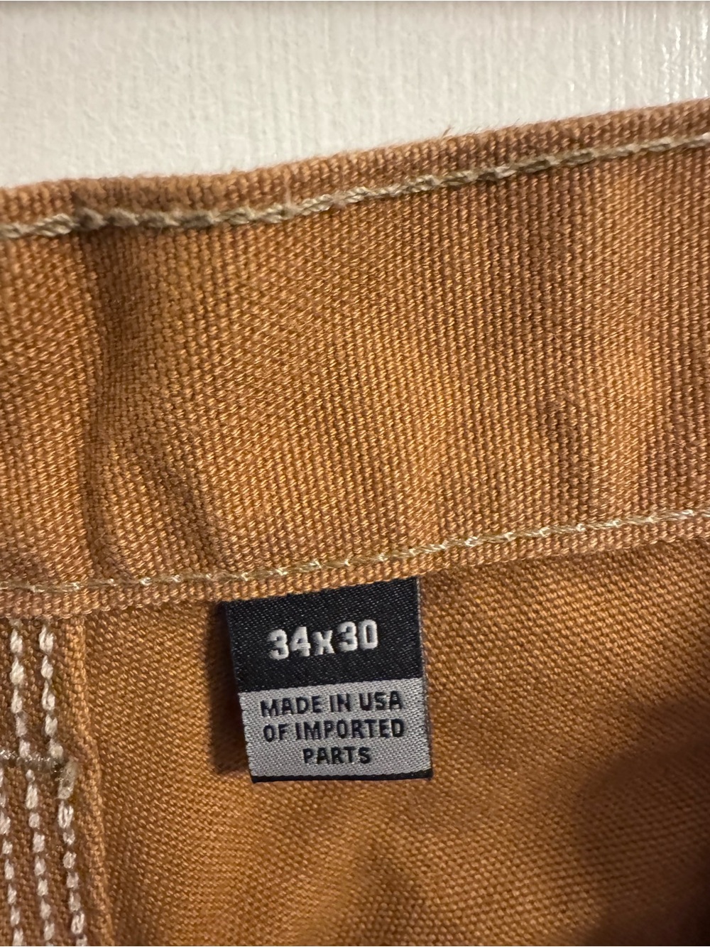Carhartt Men's Work Pants in Brown 34x30 - Picture 3 of 4